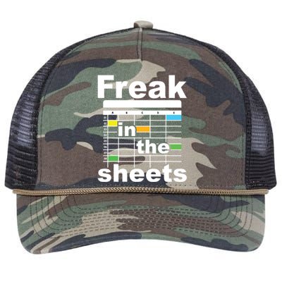 Freak In The Sheets Funny Accountant Analyst Secretary Retro Rope Trucker Hat Cap