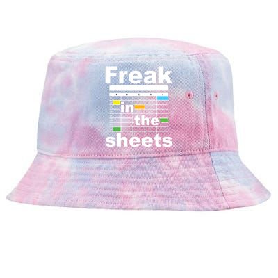 Freak In The Sheets Funny Accountant Analyst Secretary Tie-Dyed Bucket Hat