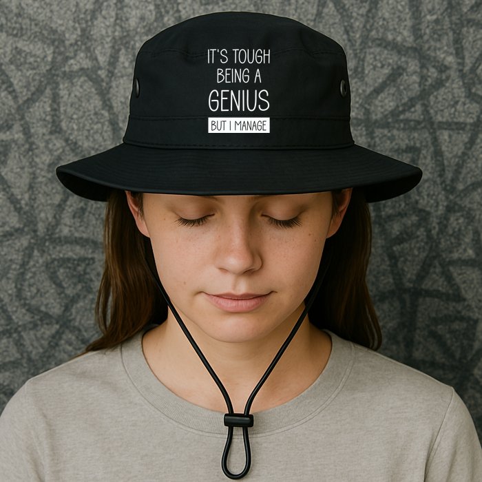 Funny ItS Tough Being Genius But I Manage Bucket Hat