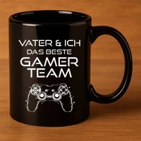 Father & I The Best Gamer Team 11oz C Handle Ceramic Mug