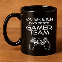 Father & I The Best Gamer Team 11oz C Handle Ceramic Mug