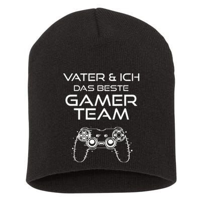 Father & I The Best Gamer Team Short Acrylic Beanie