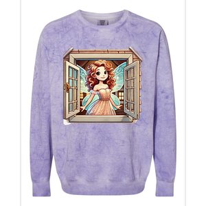 Fairy In The Window Colorblast Crewneck Sweatshirt