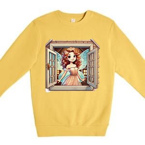 Fairy In The Window Premium Crewneck Sweatshirt