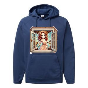 Fairy In The Window Performance Fleece Hoodie