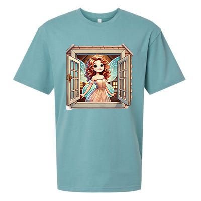 Fairy In The Window Sueded Cloud Jersey T-Shirt