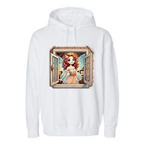 Fairy In The Window Garment-Dyed Fleece Hoodie