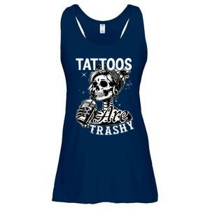 Funny Ink Tattoo Quote Tattoos Are Trashy Ladies Essential Flowy Tank