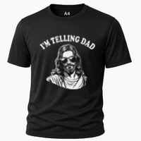 Funny IM Telling Dad Religious Christian Jesus Meme Cooling Performance Crew T-Shirt