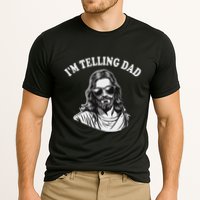 Funny IM Telling Dad Religious Christian Jesus Meme Cooling Performance Crew T-Shirt