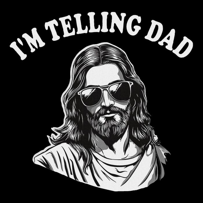 Funny IM Telling Dad Religious Christian Jesus Meme Cooling Performance Crew T-Shirt