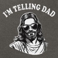 Funny IM Telling Dad Religious Christian Jesus Meme Cotton Canvas Backpack
