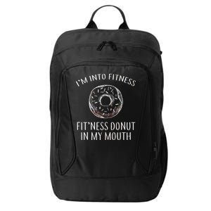 Fitness Fit'ness Donut In My Mouth City Backpack