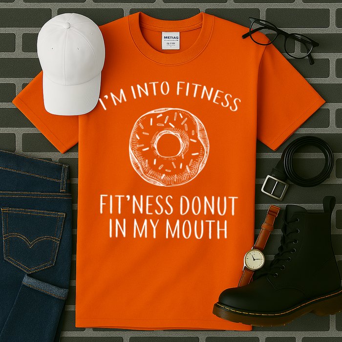 Fitness Fit'ness Donut In My Mouth Tall T-Shirt
