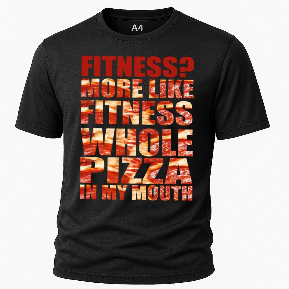 Fitness More Like Fitness Whole Pizza In My Mouth Cooling Performance Crew T-Shirt