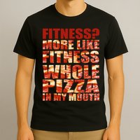 Fitness More Like Fitness Whole Pizza In My Mouth T-Shirt