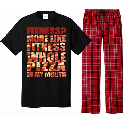 Fitness More Like Fitness Whole Pizza In My Mouth Pajama Set