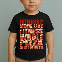 Fitness More Like Fitness Whole Pizza In My Mouth Toddler T-Shirt