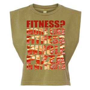 Fitness More Like Fitness Whole Pizza In My Mouth Garment-Dyed Women's Muscle Tee