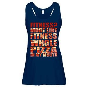 Fitness More Like Fitness Whole Pizza In My Mouth Ladies Essential Flowy Tank