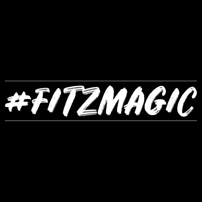 #Fitzmagic Stripe Pom Pom Beanie
