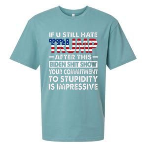 Funny If U Still Hate Trump After This Biden Sueded Cloud Jersey T-Shirt