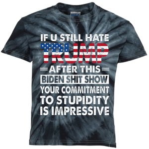 Funny If U Still Hate Trump After This Biden Kids Tie-Dye T-Shirt