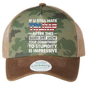 Funny If U Still Hate Trump After This Biden Legacy Tie Dye Trucker Hat