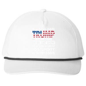 Funny If U Still Hate Trump After This Biden Snapback Five-Panel Rope Hat