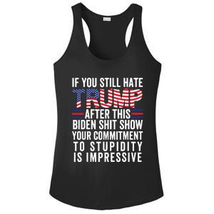 Funny If U Still Hate Trump After This Biden Ladies PosiCharge Competitor Racerback Tank