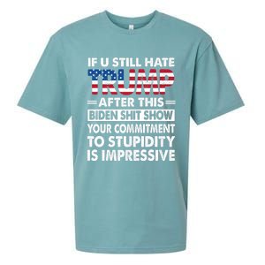 Funny If U Still Hate Trump After This Biden Sueded Cloud Jersey T-Shirt