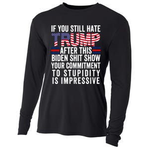 Funny If U Still Hate Trump After This Biden Cooling Performance Long Sleeve Crew