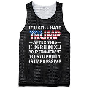 Funny If U Still Hate Trump After This Biden Mesh Reversible Basketball Jersey Tank