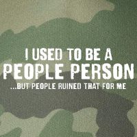 Funny I Use To Be A People Person Legacy Tie Dye Trucker Hat