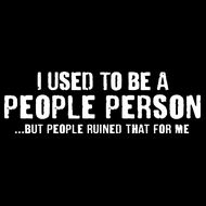 Funny I Use To Be A People Person Wool Snapback Cap