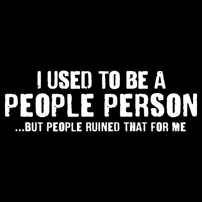 Funny I Use To Be A People Person Wool Snapback Cap