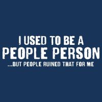 Funny I Use To Be A People Person Drawstring Bag