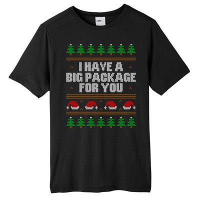 Funny Inappropriate Ugly Christmas Naughty Adult Humor Xmas Gift Tall Fusion ChromaSoft Performance T-Shirt