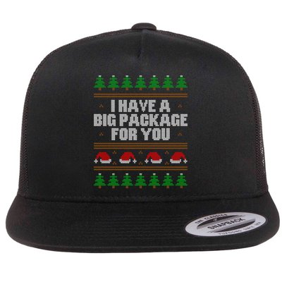 Funny Inappropriate Ugly Christmas Naughty Adult Humor Xmas Gift Flat Bill Trucker Hat