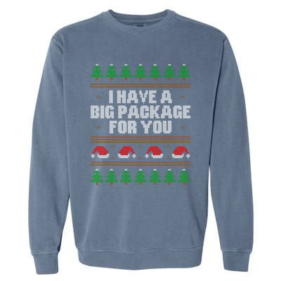 Funny Inappropriate Ugly Christmas Naughty Adult Humor Xmas Gift Garment-Dyed Sweatshirt