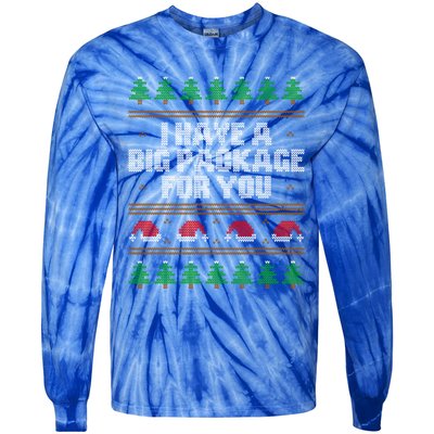 Funny Inappropriate Ugly Christmas Naughty Adult Humor Xmas Gift Tie-Dye Long Sleeve Shirt