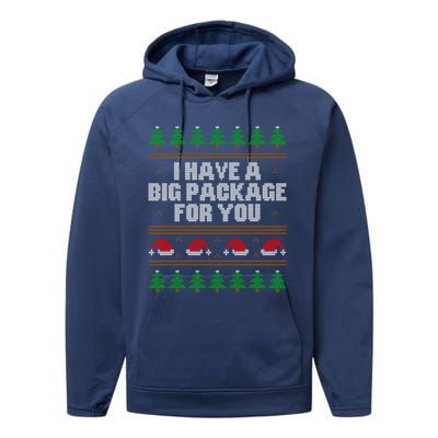 Funny Inappropriate Ugly Christmas Naughty Adult Humor Xmas Gift Performance Fleece Hoodie