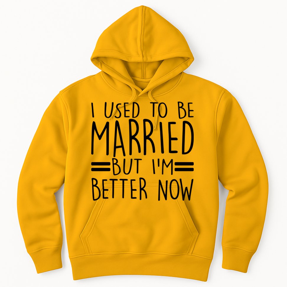Funny I Used To Be Married But I'm Better Now Hoodie