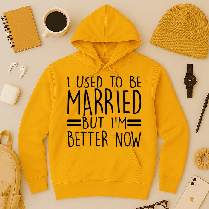 Funny I Used To Be Married But I'm Better Now Hoodie