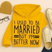 Funny I Used To Be Married But I'm Better Now Hoodie