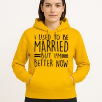 Funny I Used To Be Married But I'm Better Now Hoodie