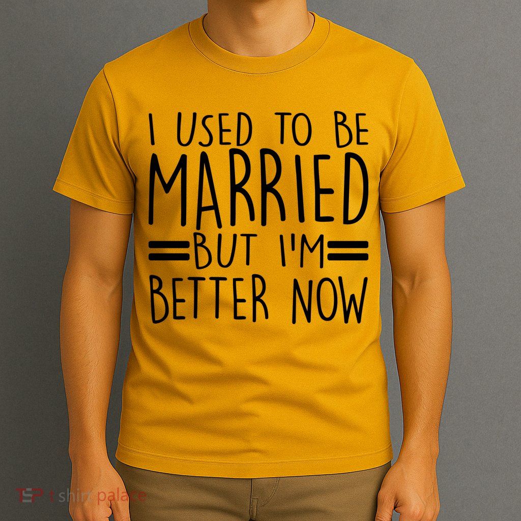 Funny I Used To Be Married But I'm Better Now T-Shirt