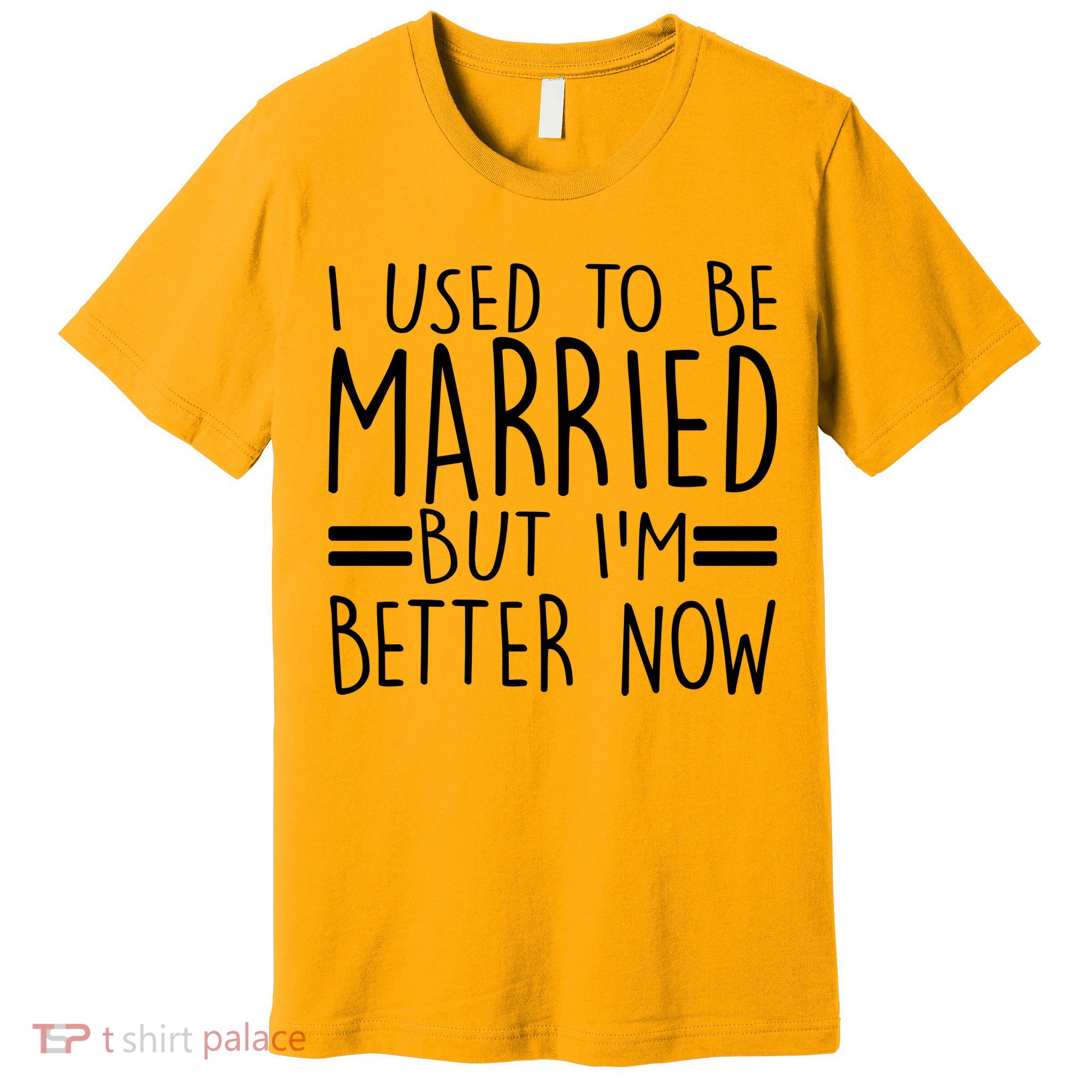 Funny I Used To Be Married But I'm Better Now Premium T-Shirt
