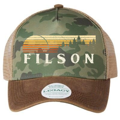 Filson Il Vintage Evergreen Sunset Eighties Retro Legacy Tie Dye Trucker Hat