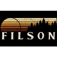 Filson Il Vintage Evergreen Sunset Eighties Retro Bumper Sticker